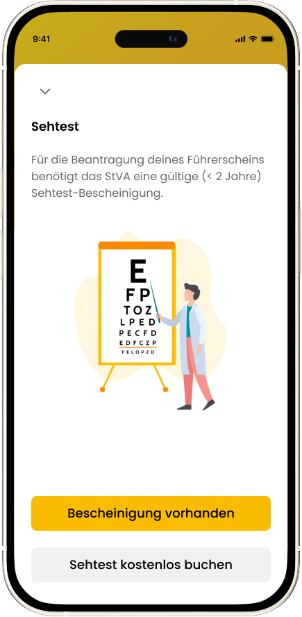 Sehtest App Screenshot